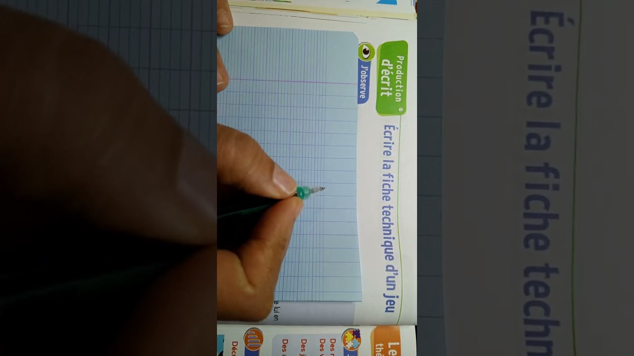 CE2: Production d' écrit : Écrire la fiche technique d' un Jeu page 54 Le trésor des mots.