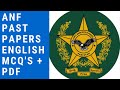 ANF Past Papers English MCQ's Solved 2019 & 2020 : ANF Past Papers : ANF Jobs 2020
