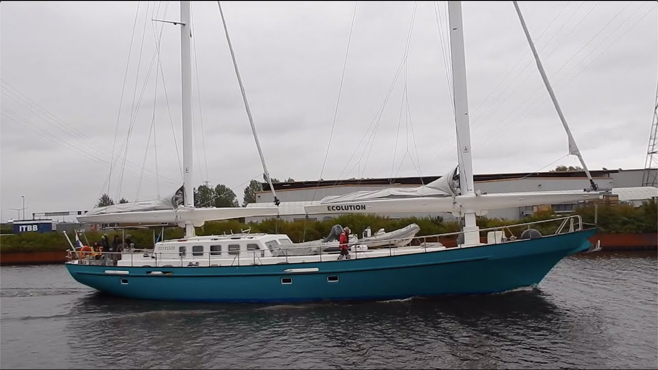 ⛵️ 3 Keer 'ECOLUTION' In Al Haar Kleuren (Schip van oud-austonaut Wubbo Ockels)* - 