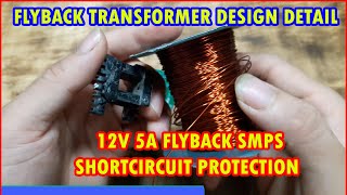 Flyback Transformer Design Software | 12V 5A Switch Mode Power Supply | Short Circuit Protection screenshot 5