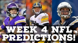 NFL 2018 WEEK 4 PICKS AND PREDICTIONS!