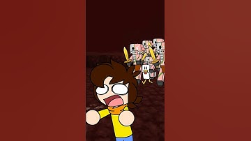 Exploring the Nether in Minecraft (Animated #shorts)