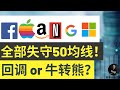 美股投资科技股APPL, FB, AMZN, GOOGL, FB 通通失守50日均线，下降趋势明显，但是何时见底可能并不重要，关键是判断是回调还是新熊市！