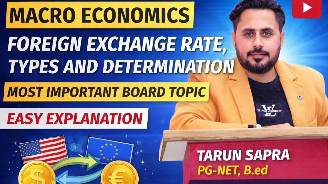 FOREIGN EXCHANGE RATE AND DETERMINATION - MACRO ECONOMICS 