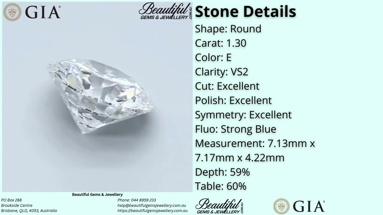 1.30 ct D IF 3EX NONE ROUND GIA ダイヤ Diamond Natural 1.30 