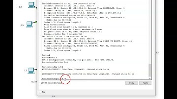 ospf create loopback interface and address