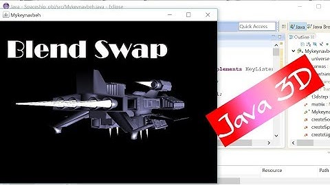 How to Put a Downloaded Free Blend Swap Model into Java 3D and Manipulate It (with Source Code)