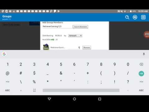 How To Give Robux Though Group Any Device But Phone Youtube - how do u get robux on your phone