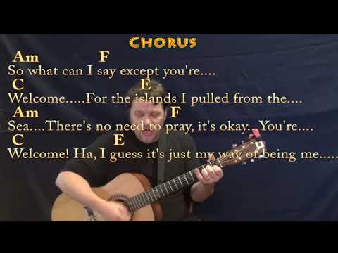 You're Welcome (Moana) Guitar Cover Lesson with Chords/Lyrics - Munson