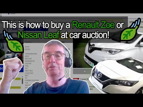 How to buy a Nissan Leaf or Renault Zoe at car auction