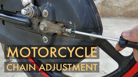 How To Adjust Motorcycle Chain | Yamaha YBR 125G