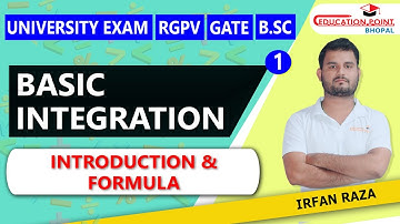 Lec 1 | Integration | Integration Formula | Irfan Raza