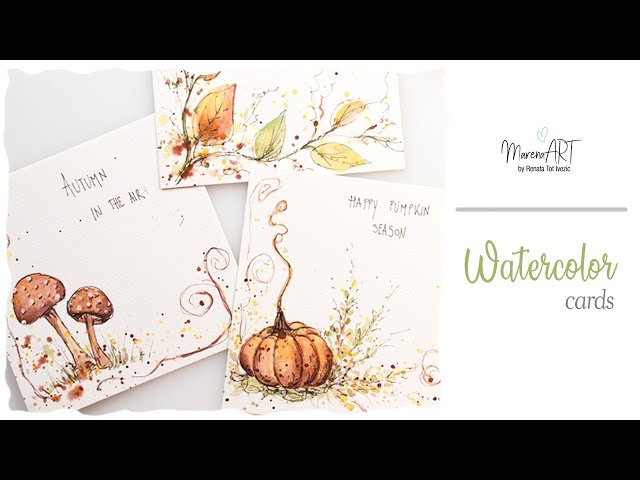 Fall Watercolor Cards