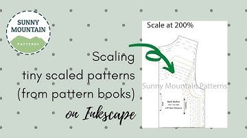 how to scale up a small pattern (like what you get in pattern books) in Inkscape
