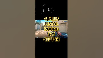 Pistol Round 4 Kills 2v1 Clutch... #cs2 #csgo #cs2dust2 #counterstrike2 #gaming #clutch #clutchgod