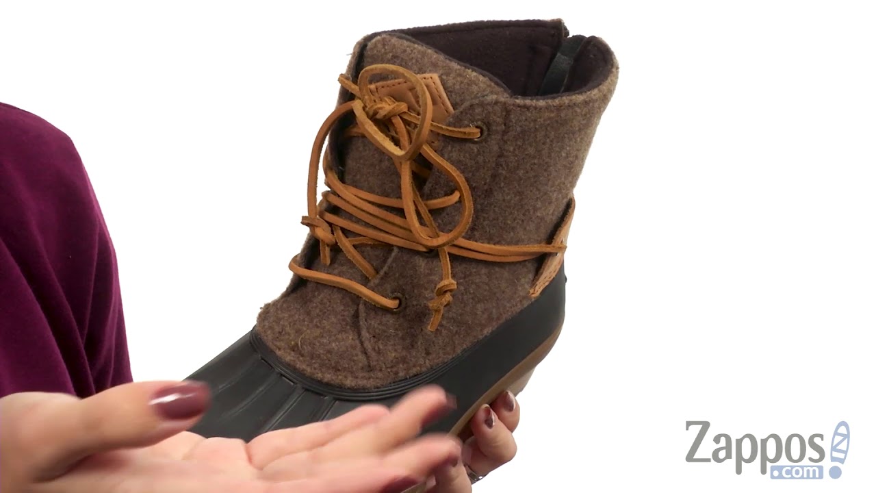 sperry saltwater duck boots wool