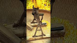 an old smart tool that is still effective for threshing corn today #shorts