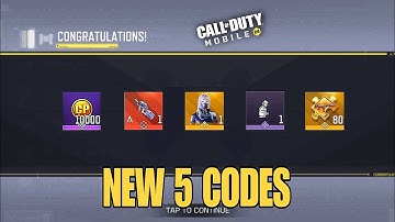 *NEW* CALL OF DUTY MOBILE 5 REDEEM CODES 2025 AUGUST | COD MOBILE NEW CP REDEEM CODES 2025 AUGUST
