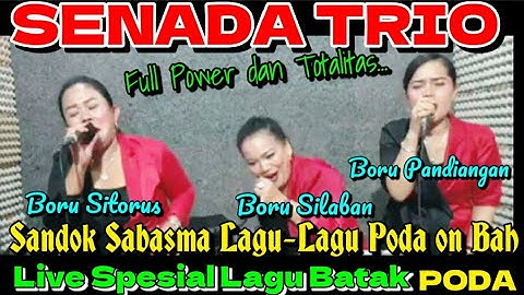 SENADA TRIO - Cover  Lagu Batak Poda Terpopuler dan Hits Sepanjang Masa @hangganeriksonchannel8093