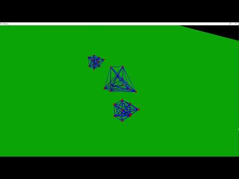 Vpython Spring and Mass Multiple Vibrating Soft Robots