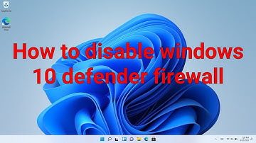 How to disable windows 10 defender firewall
