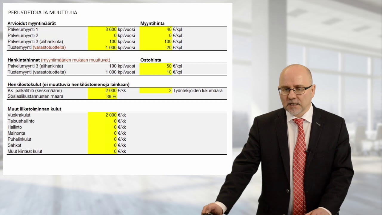 Jukka Hämäläisen vinkit Taloudellisten laskelmien laatimiseksi
