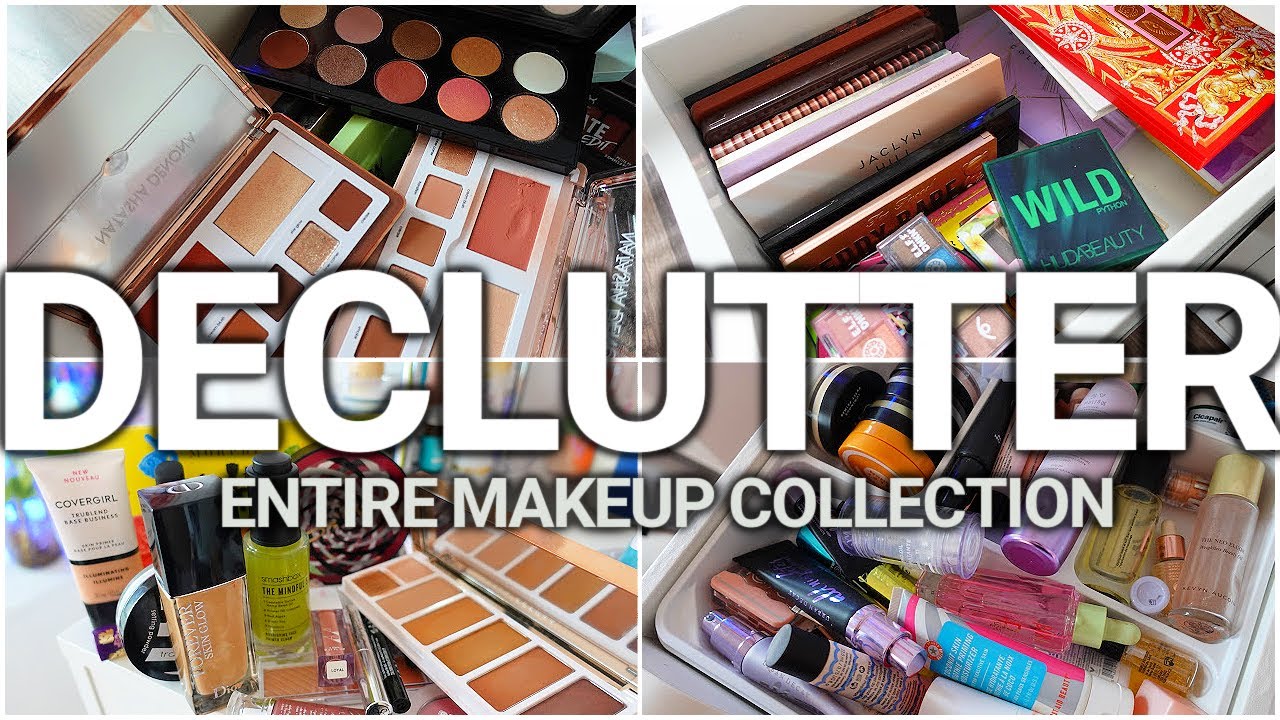 DECLUTTERING MY ENTIRE MAKEUP COLLECTION | SUMMER 2022
