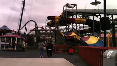 me on splash water falls at six flags new england 2013