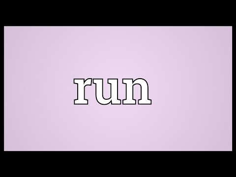 Run Meaning