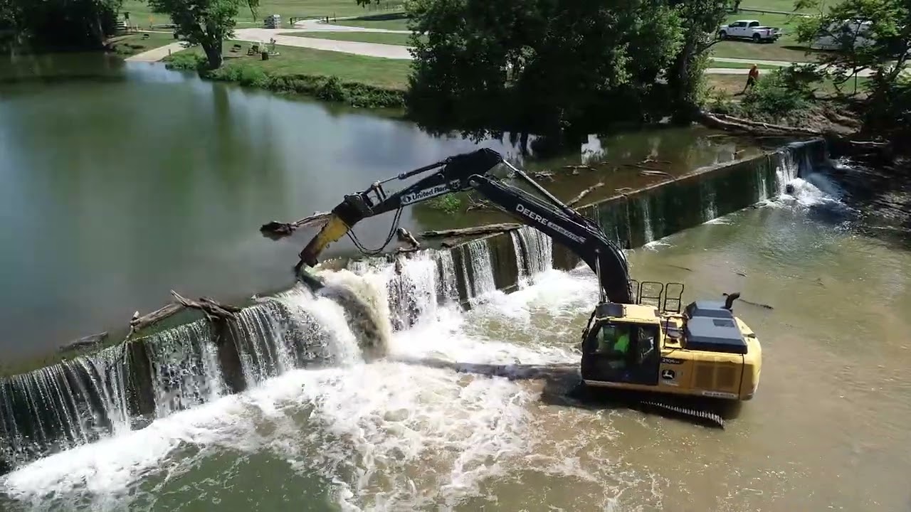 Great Crossing Park Low Head Dam Removal Georgetown Scott County KY 8/18/2025