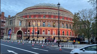 Royal Albert Hall. London Walk. London 4K  walking Tour from South Kensington