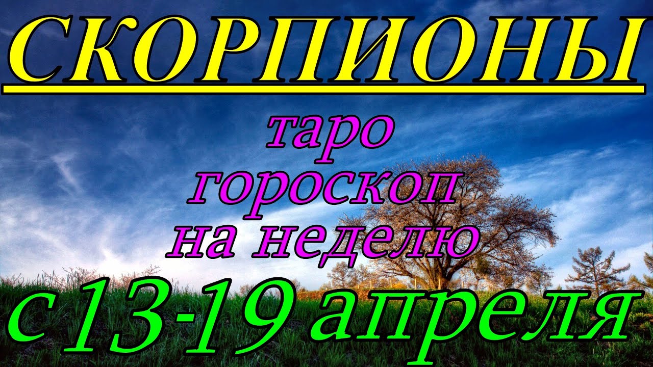 Любовный гороскоп на апрель скорпион