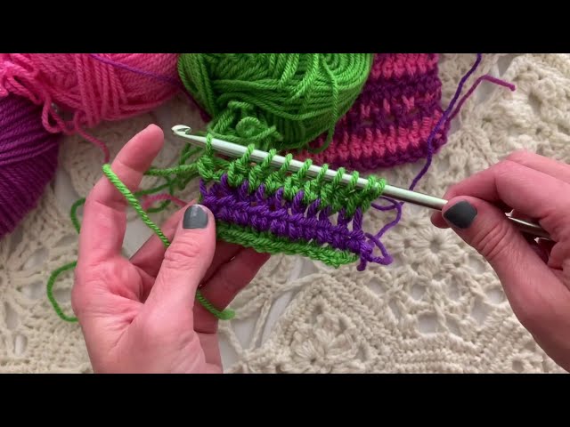 DOUBLE ENDED CROCHET - How to Use Double Ended Hook for Fast and Easy  Tunisian Crochet by Naztazia 