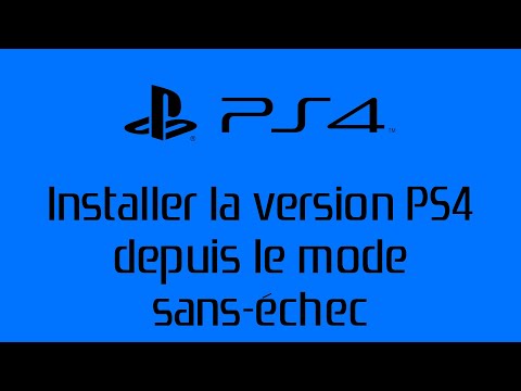 [PS4 - Système Playstation]TUTO - Installer la version PS4 depuis le mode sans échec