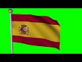 Spain Flag #4 - 4K Green Screen FREE high quality effects