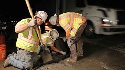 Work Zone Dangers - Interstate 5 Medford Viaduct Deck Work 