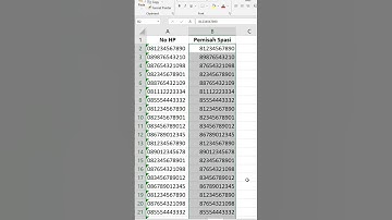 Bikin Format ada spasi di Nomor HP dengan cepat dan otomatis #belajarexcelgratis #trikexcel