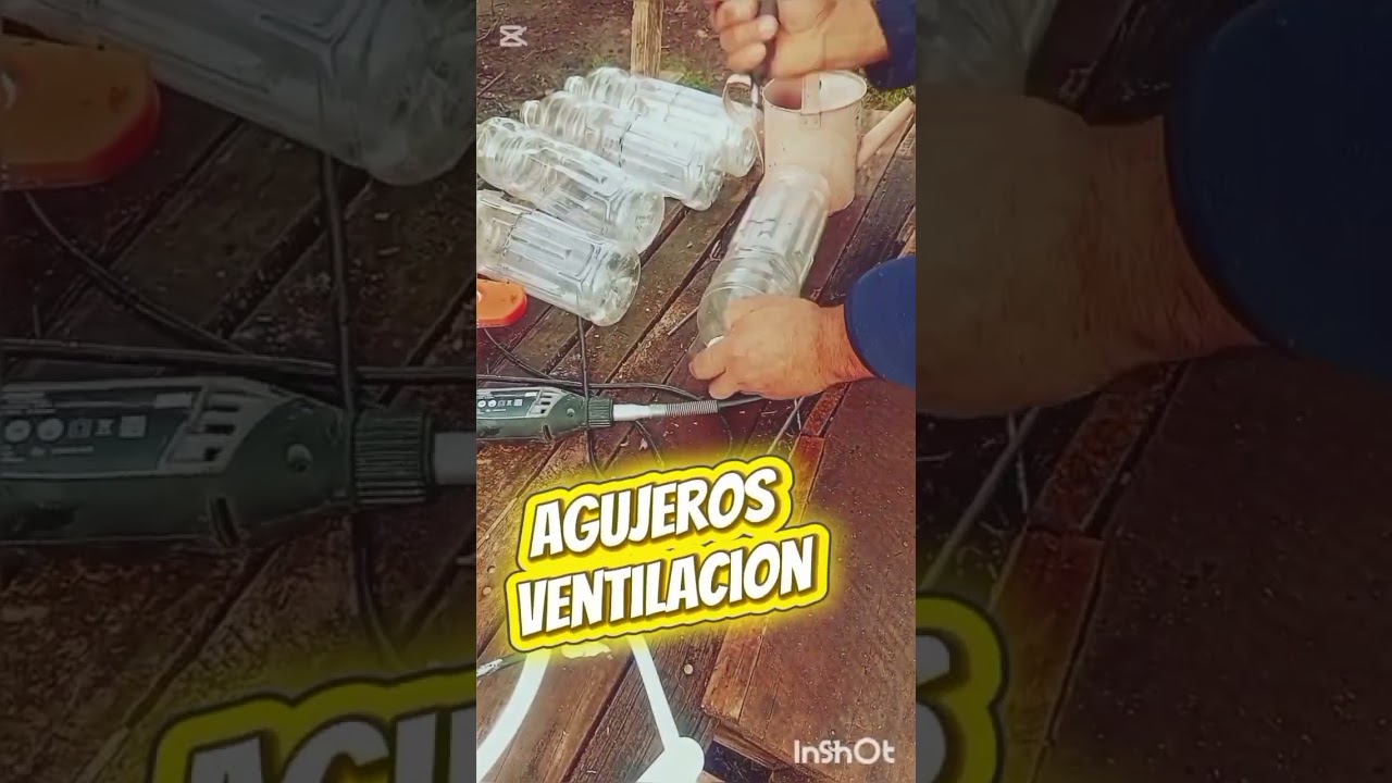MINI INVERNADERO CON BOTELLAS PLÁSTICAS
