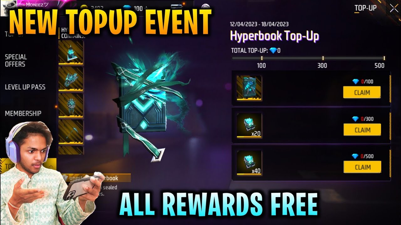 Hyperbook Topup Event Free Fire | New Runestone Hyperbook Topup Event | New Topup Event Free Fire