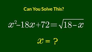 A Nice Algebra Problem | Math Olympiad x =  Guide