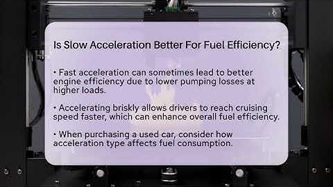 Is Slow Acceleration Better For Fuel Efficiency? - Talking Tech Trends