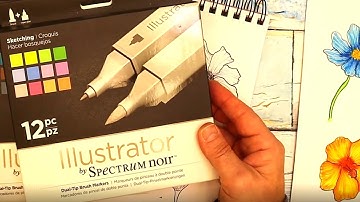 Using Spectrum Noir Illustration Pens for the First Time