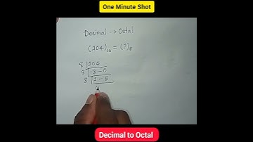 How to Convert Decimal to Octal | Decimal to Octal Conversation