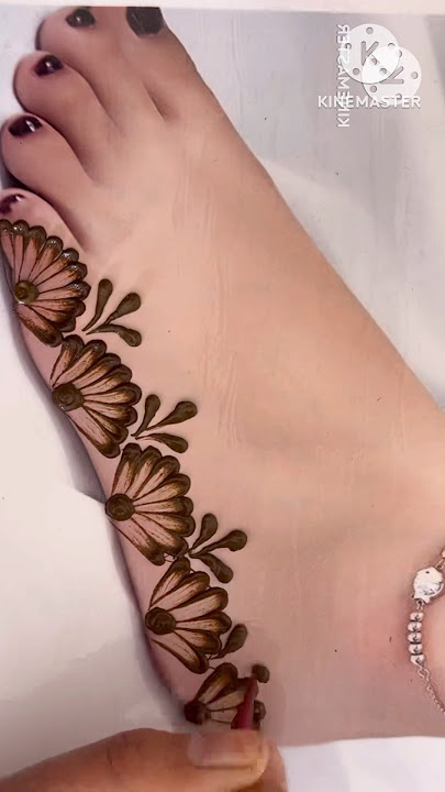 Easy Leg mehndi design  #mehandidesign pairon ki mehandi, pair ki mehandi, pairon ki mehandi , leg