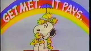 MetLife Commercial - Peanuts - Charlie Brown - Snoopy - Get Met It Pays (1990)