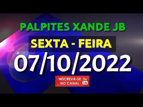 Palpite dia 07/10/2022 – JOGO DO BICHO TODAS AS LOTERIAS