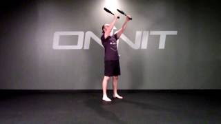 Double Push Press Steel Club Exercise