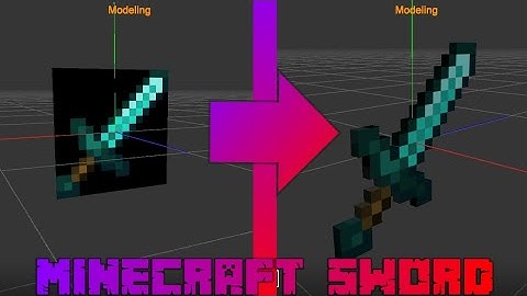 Remaking a Minecraft Sword model on android using Prisma3D / Free Download .obj