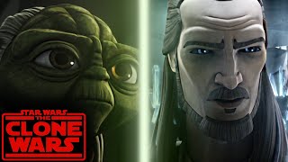 Yoda talks to Qui-Gon Jinn ALL SCENES [FULL HD] | Star Wars: The Clone Wars and Revenge of the Sith