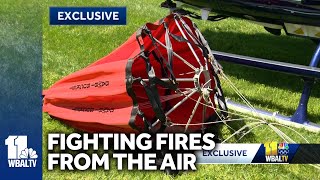 Exclusive interviews: Helicopters help put out brush fire